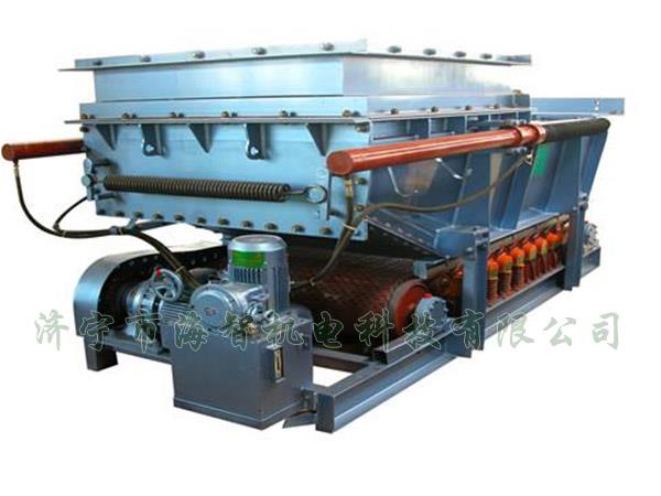 它將帶式（甲帶）給料機的手動檢修閘門改為電動、液動或氣動控制閥門，增大了閘門推力